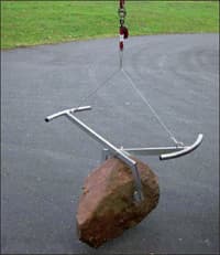 Захват для валунов и бордюров