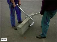 Захват для валунов и бордюров