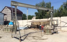 Кран ручной козловой КРК - Мобильное перегрузочное устройство МПУ