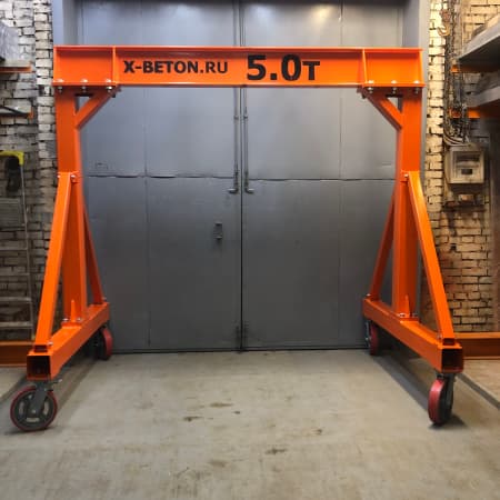 Кран ручной козловой КРК - Мобильное перегрузочное устройство МПУ