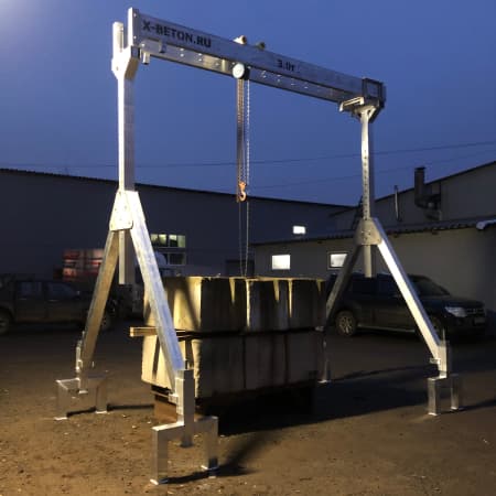 Специальные козловые краны из алюминия индивидуального исполнения