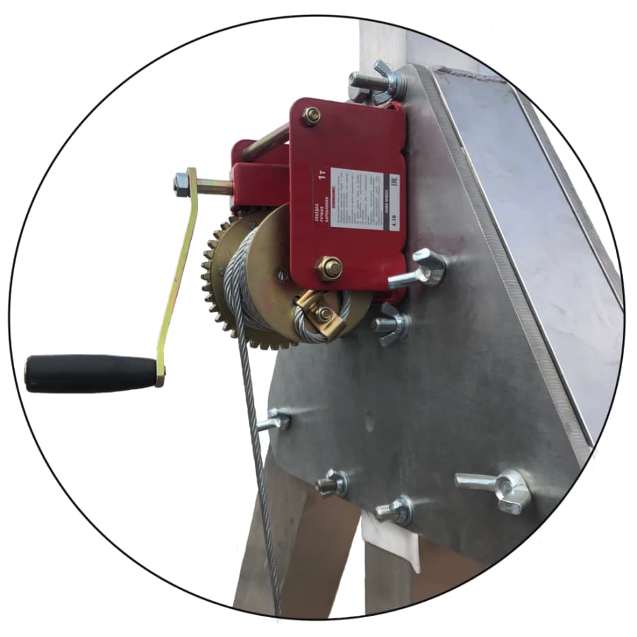 Комплект ручных лебедок для регулировки высоты